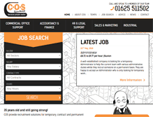 Tablet Screenshot of cosrecruitment.co.uk